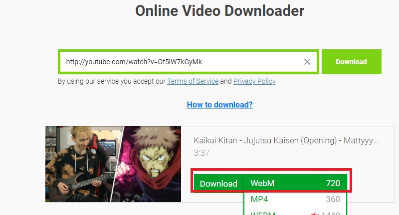 download youtube savefrom step2