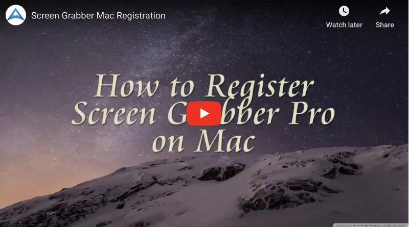 register screen grabber pro for mac