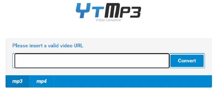 ytmp3 main interface