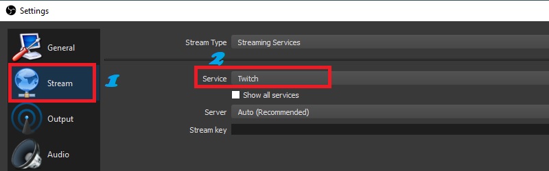 obs streaming step2