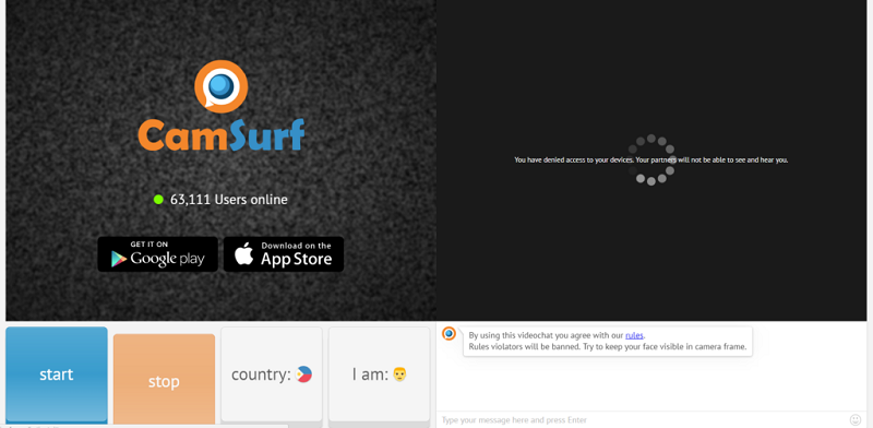 camsurf page