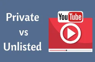 Melhor configuração de Privacidade do YouTube: Não listado vs. Privado