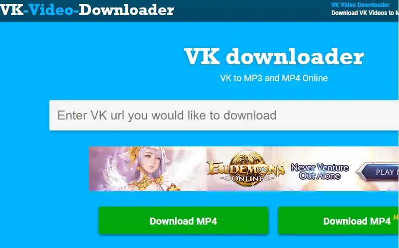 downloadvideosfrom main page