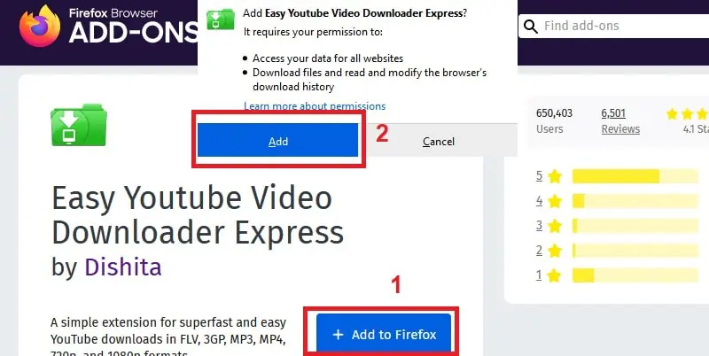 download youtube without software browser extension step1