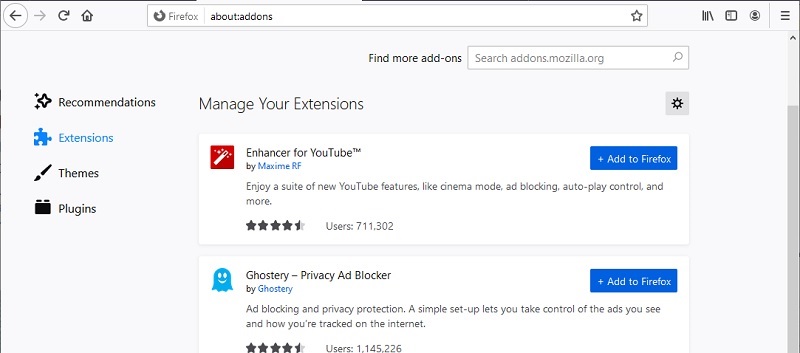share youtube video browser add ons