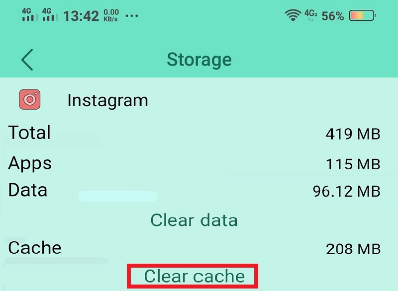 instagram videos no sound clear cache