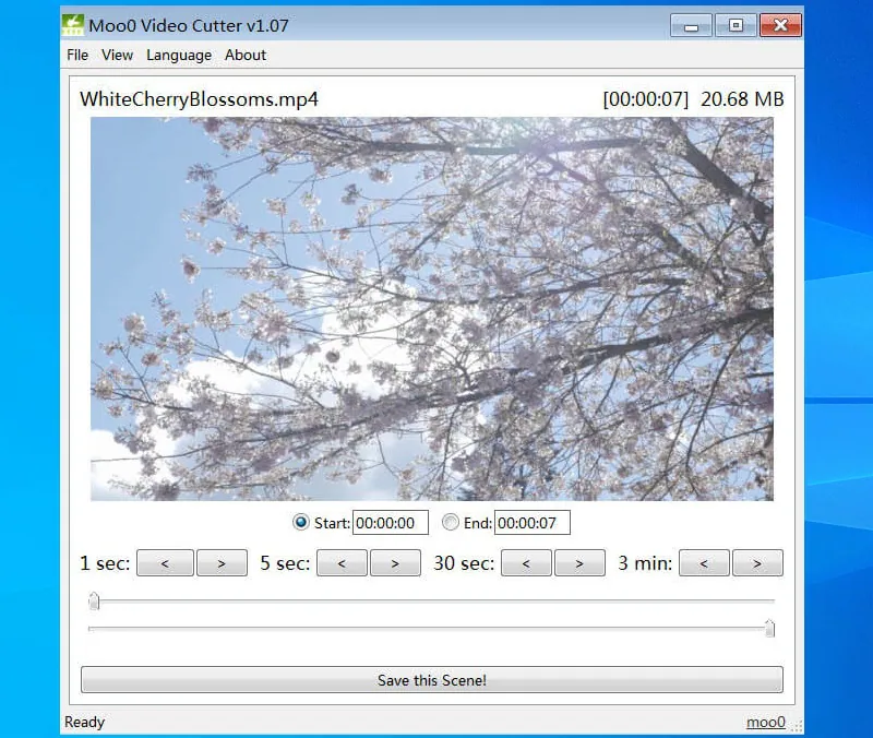 free video cutter moo0 video cutter interface