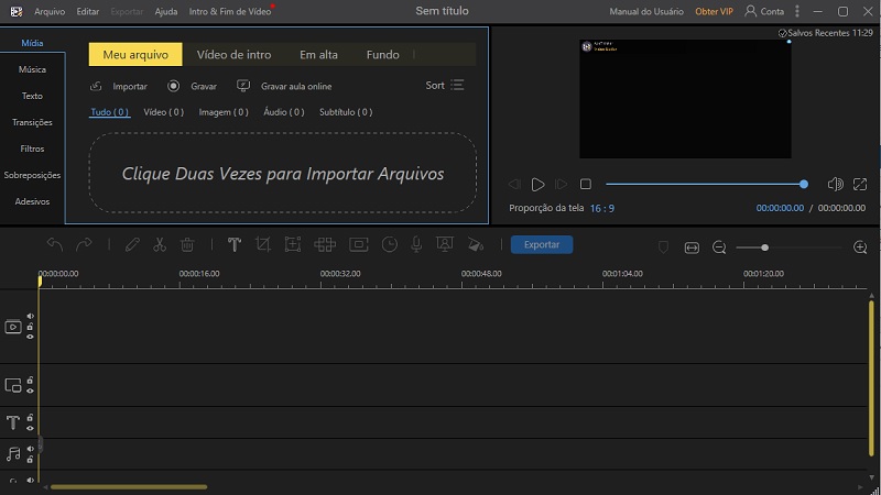 open source video editor ve interface