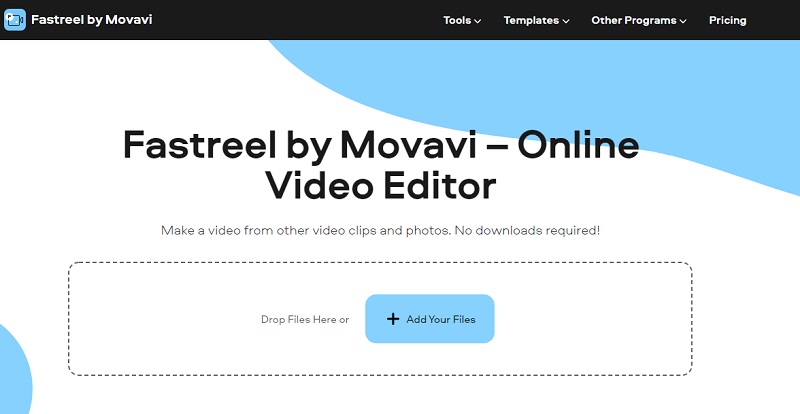 video editor without watermark fastreel interface