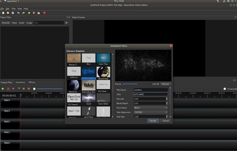 video editor without watermark openshot interface