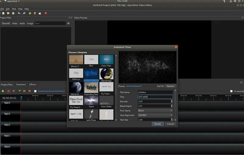 video editor without watermark openshot interface