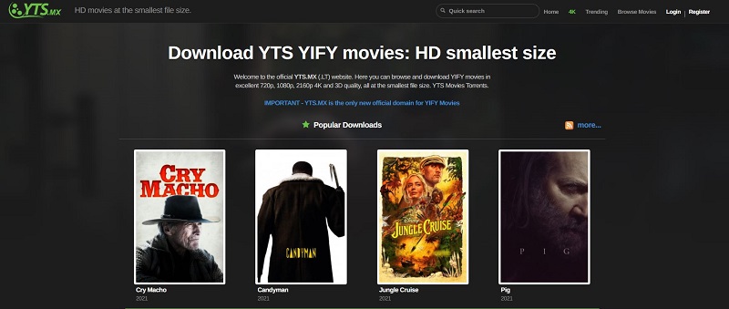 download free hd movies with yify