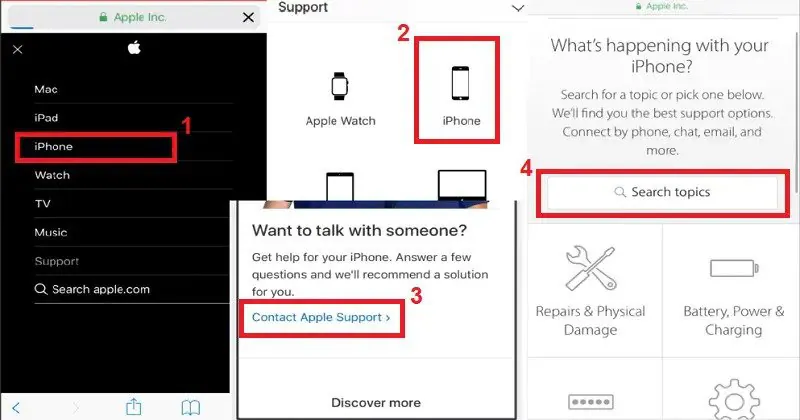 fix iphone issues restore phone by contacting apple