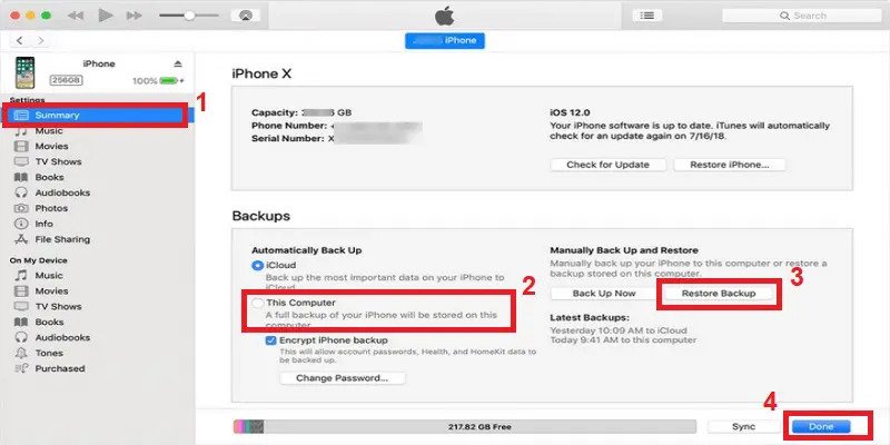 recover deleted whatsapp messages via itunes backup