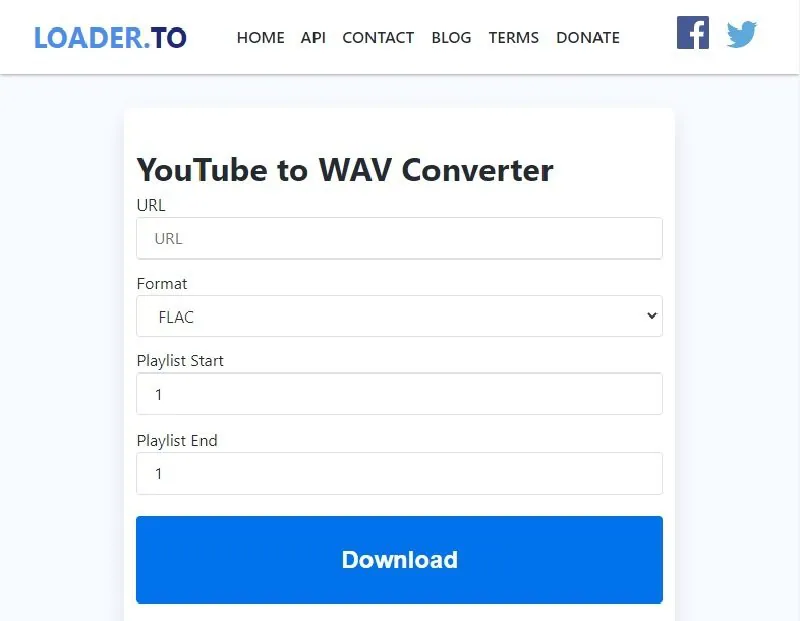 convert youtube to flac using loader