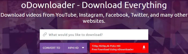 download 4k video from youtube4k with odownloader