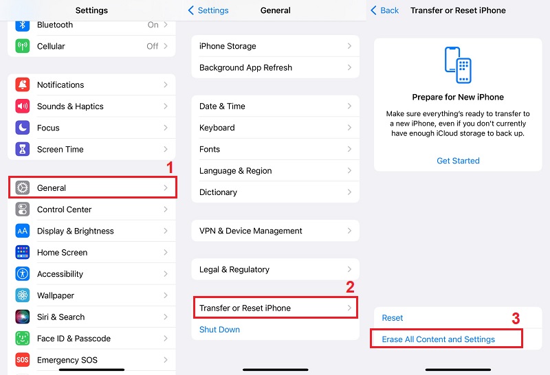 steps for restoring iphone settings app