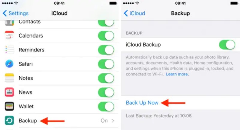 restore icloud backup to new iphone