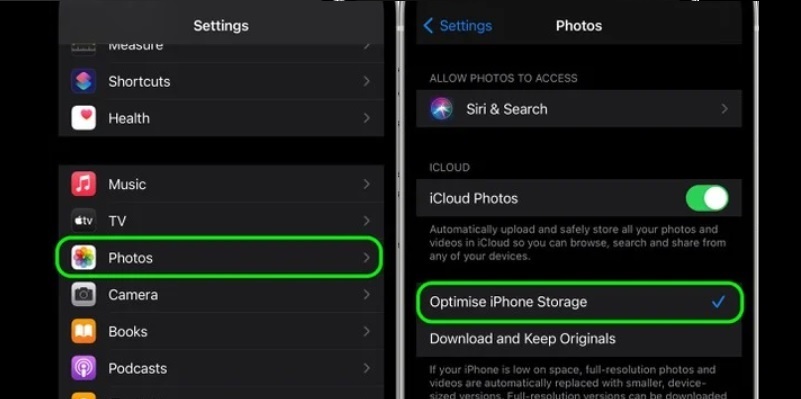 optimize iphone storage