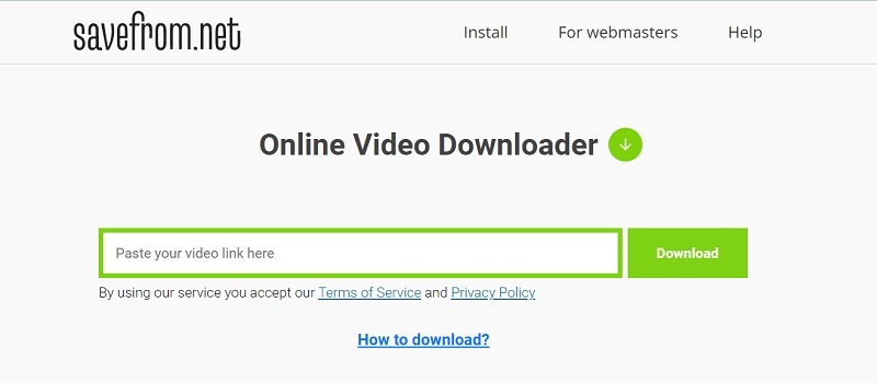 savefromnet as video downloader for windows10