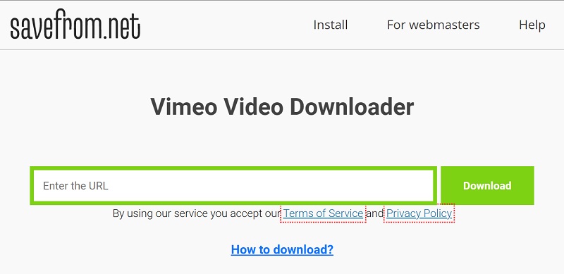 savefromnet helper as vimeo downloader chrome