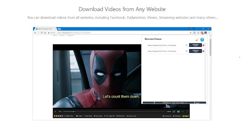 video downloader plus as vimeo downloader chrome