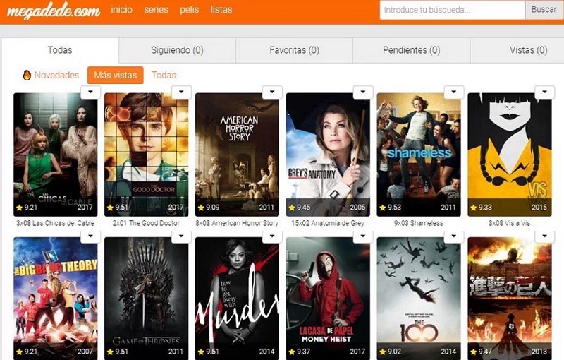 watch spanish movies online using megadede