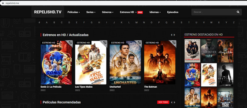 watch spanish movies online using repelishd