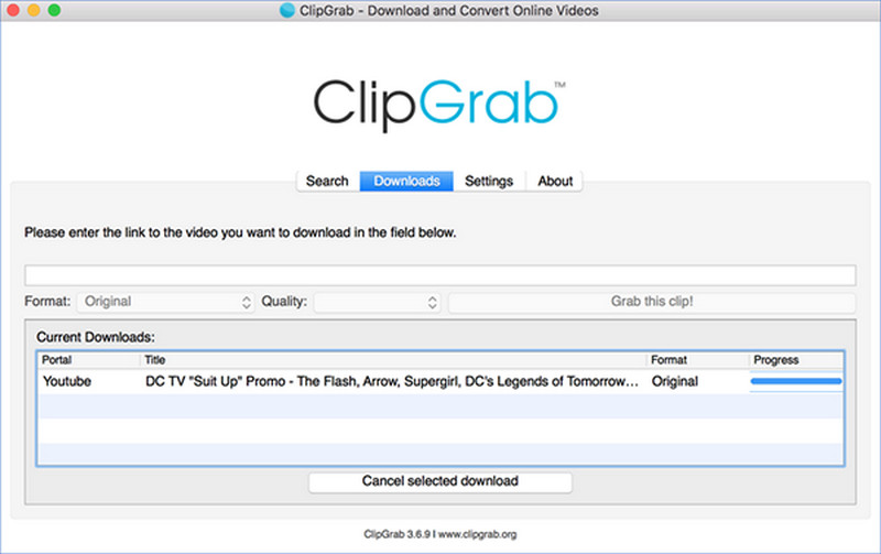 clipgrab as desktop yt song converter