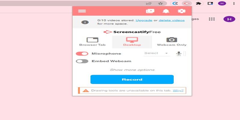 screencastify as gmeet recorder alternative