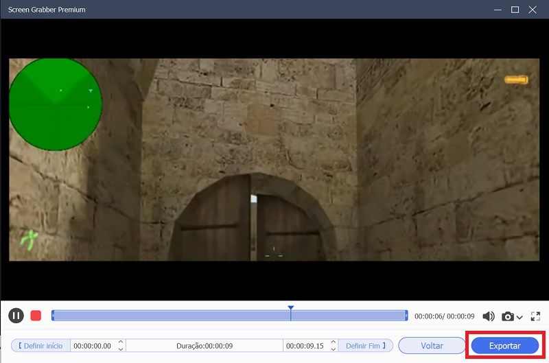 stop and export recording