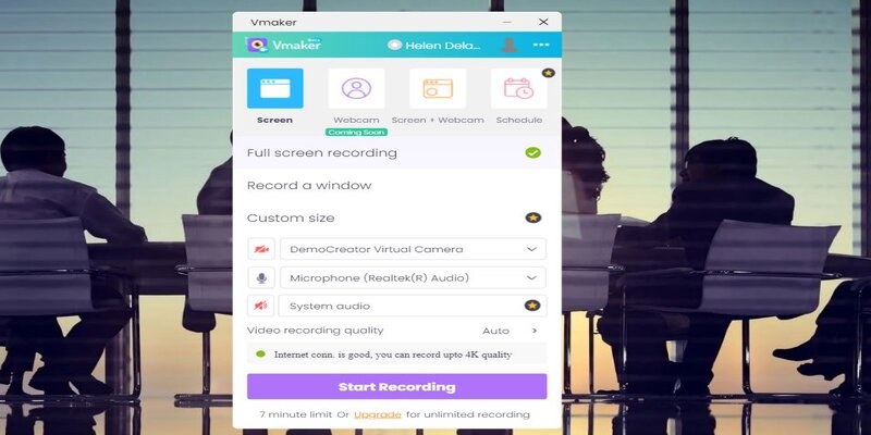 vmaker as gmeet recorder alternative