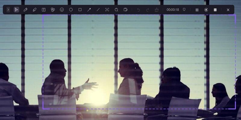 wondershare democreator screen recorder select area on computer screen