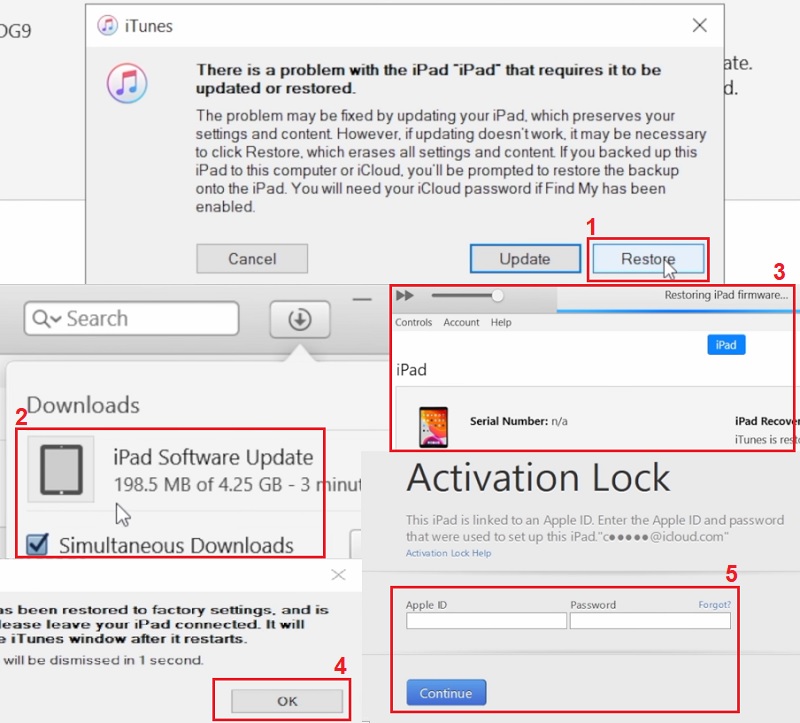 unlock ipad without passcode using itunes